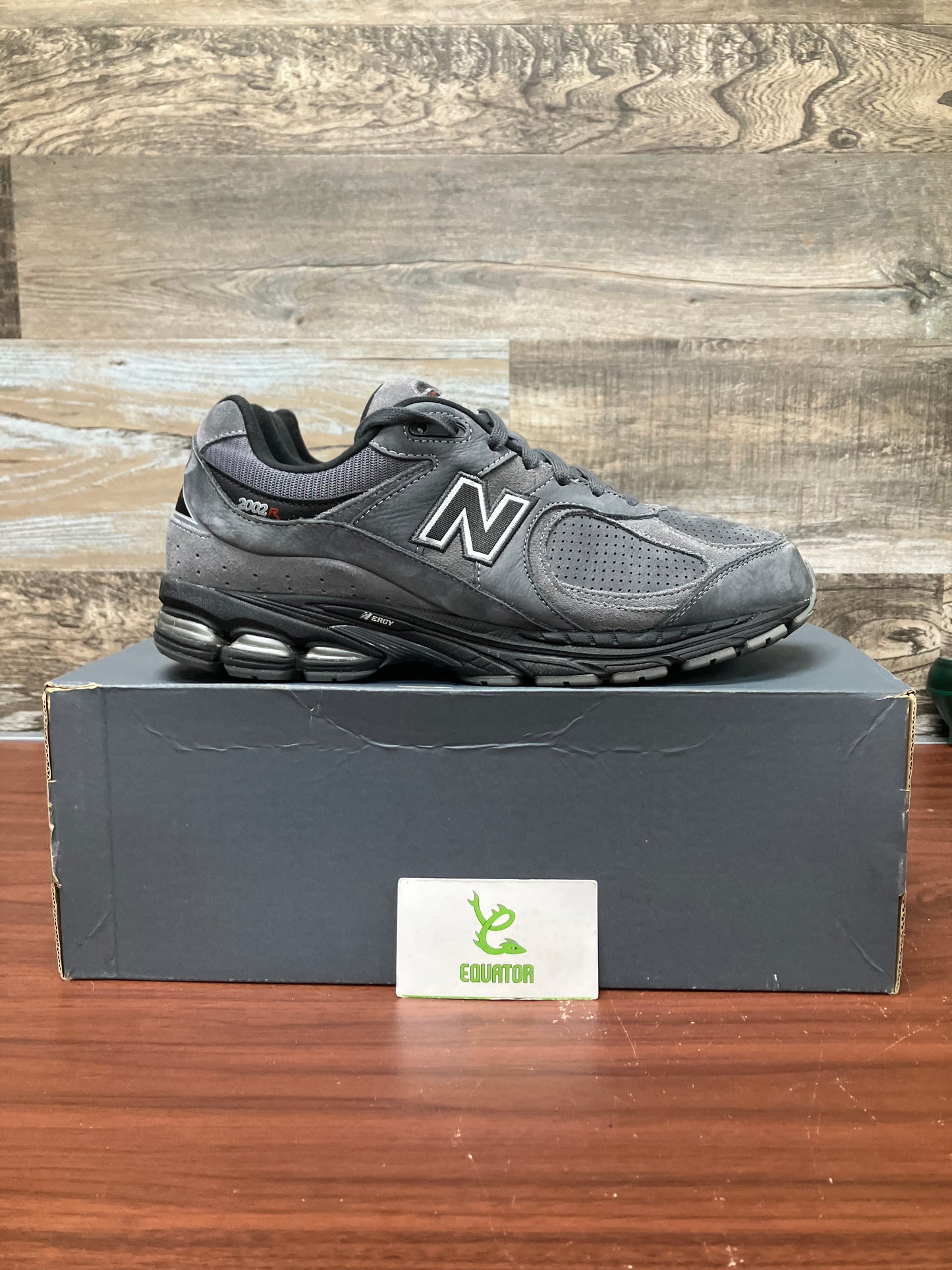 New Balance 2002R Castlerock Black Size 12