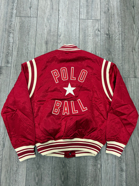 M - Polo Ralph Lauren Red Satin “Polo Ball” Jacket