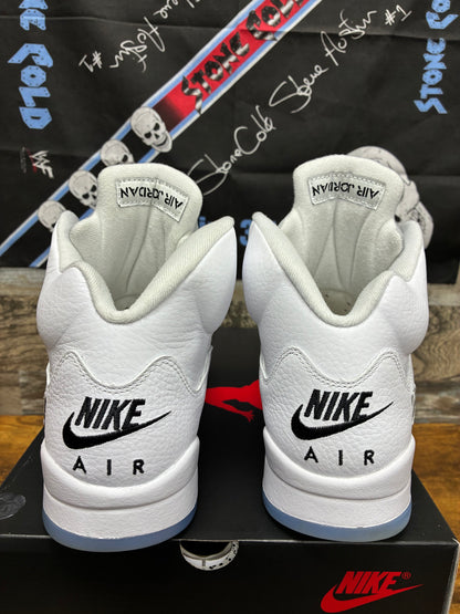 9 - Air Jordan 5 White Metallic