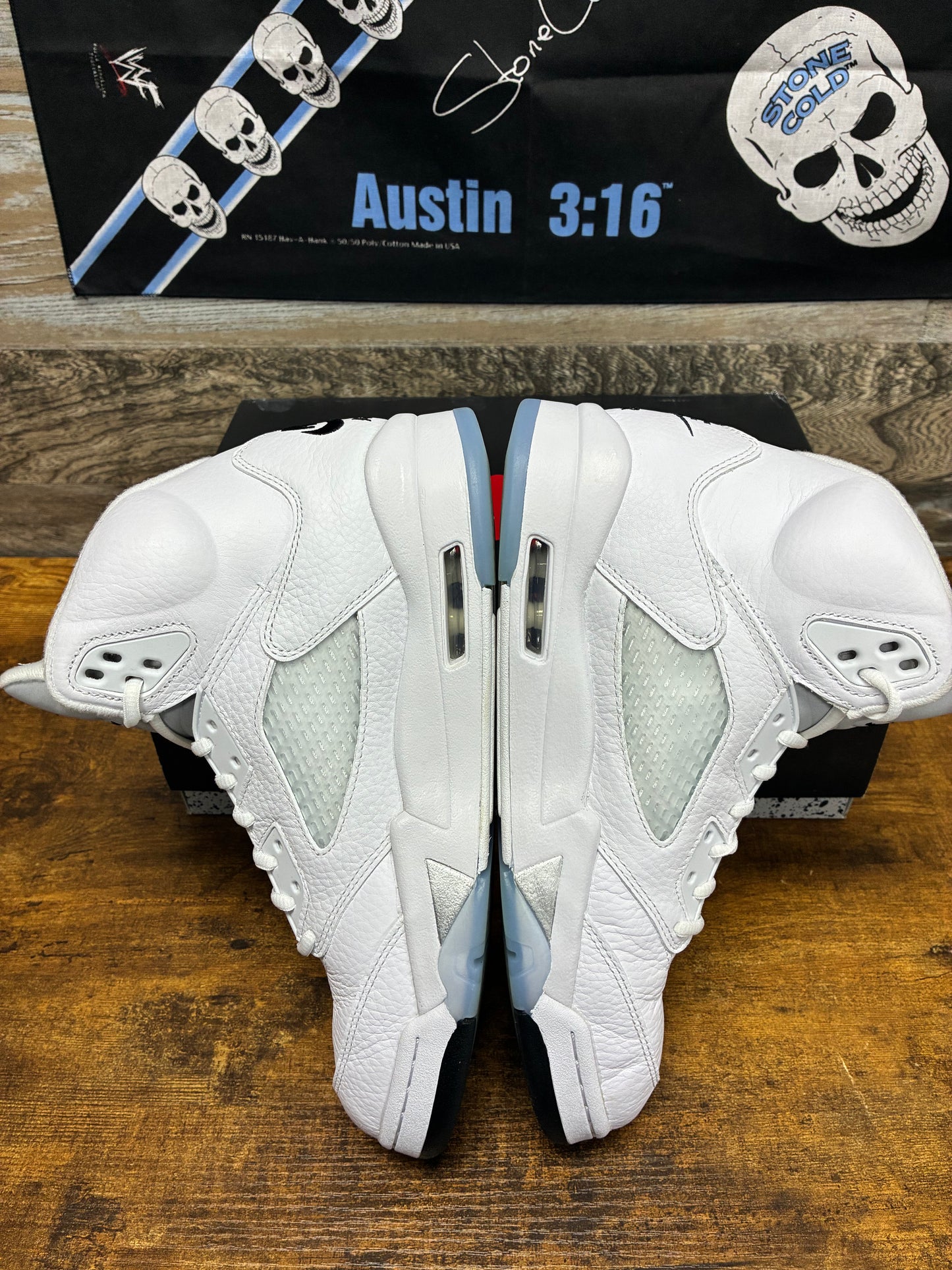 9 - Air Jordan 5 White Metallic
