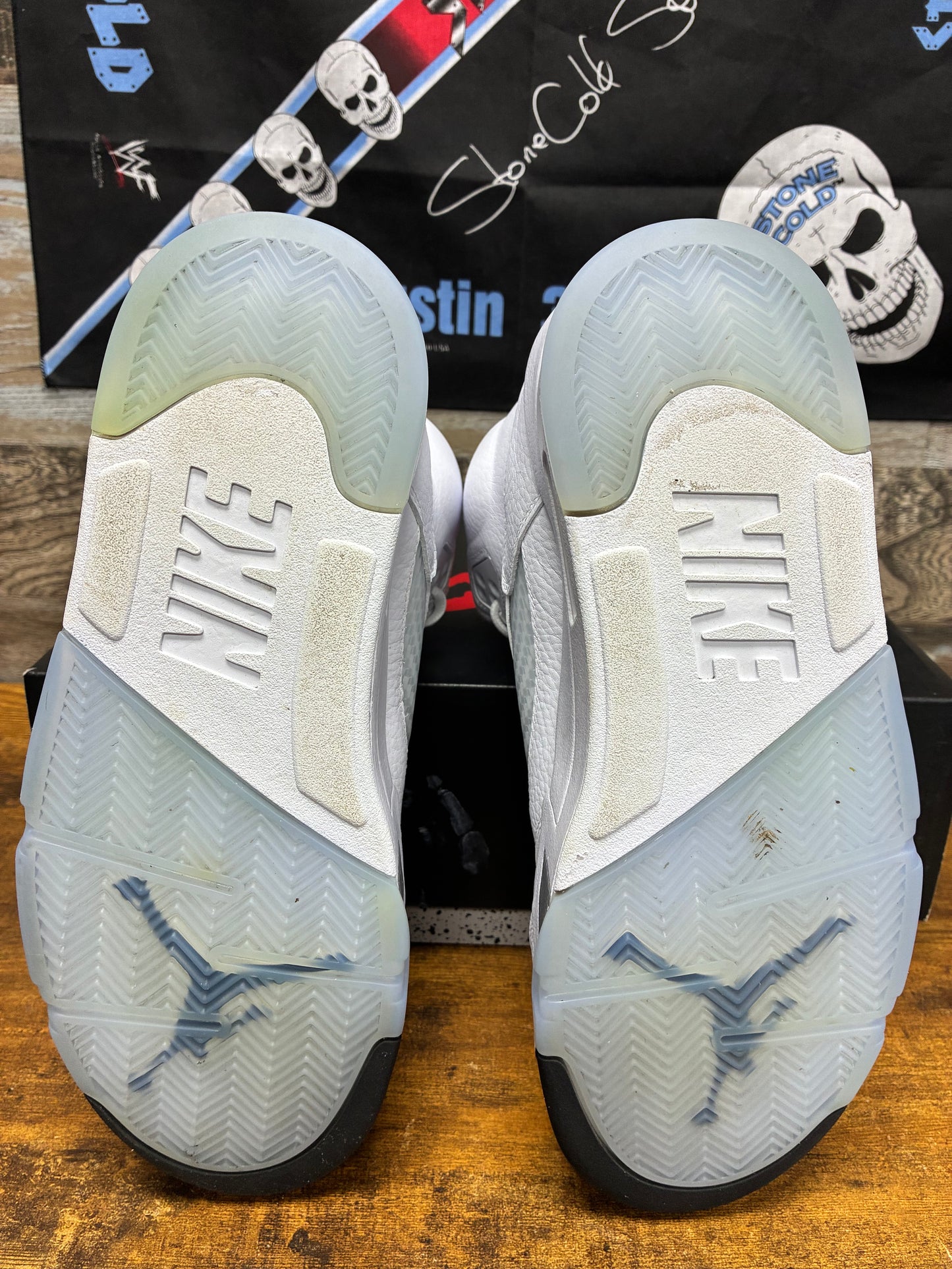 9 - Air Jordan 5 White Metallic