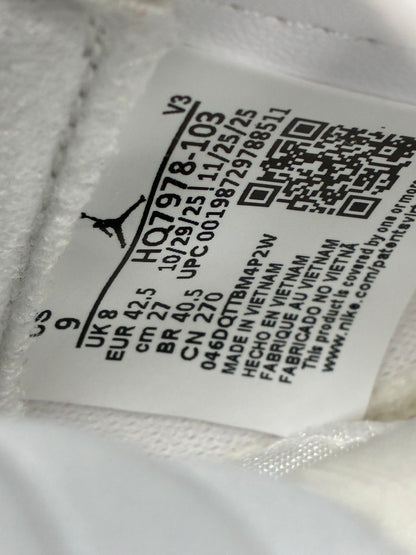 9 - Air Jordan 5 White Metallic