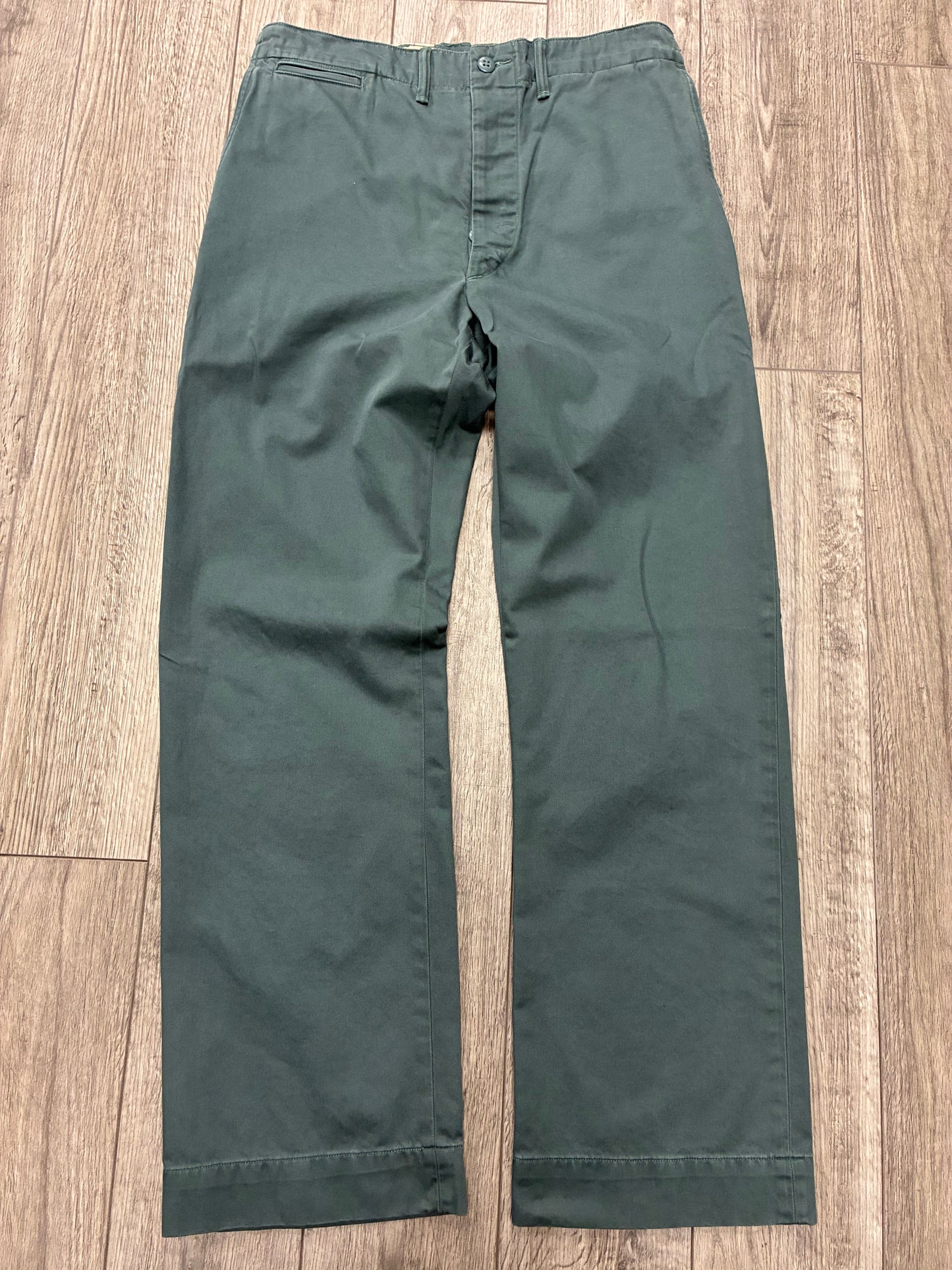 32 - Double RL RRL Dark Green Field Chino Pants