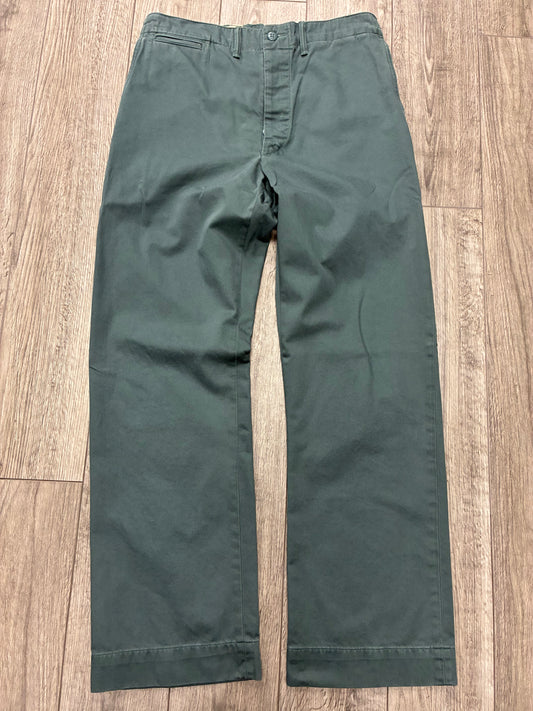 32 - Double RL RRL Dark Green Field Chino Pants
