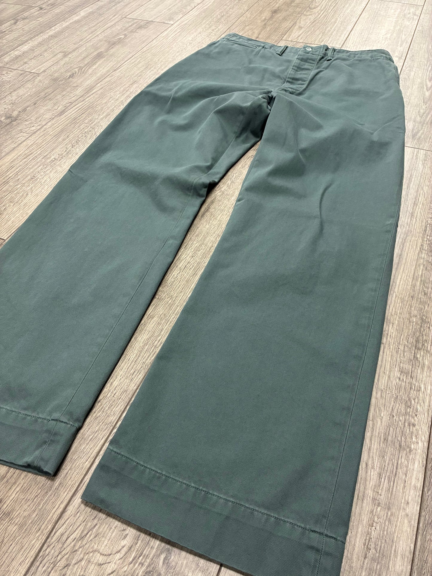 32 - Double RL RRL Dark Green Field Chino Pants