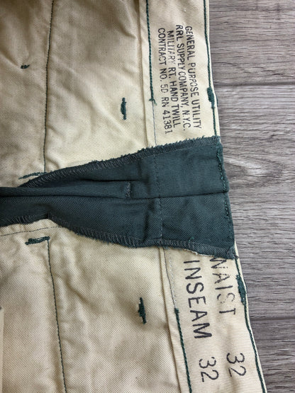 32 - Double RL RRL Dark Green Field Chino Pants