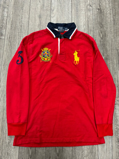 XXL - Polo Ralph Lauren Jockey Club Crest Long Sleeve Rugby