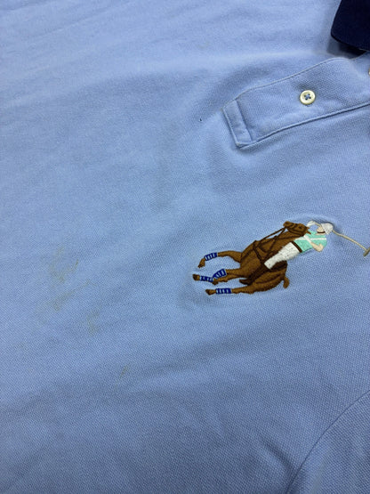 L - Polo Ralph Lauren Light Blue Big Pony Polo Shirt