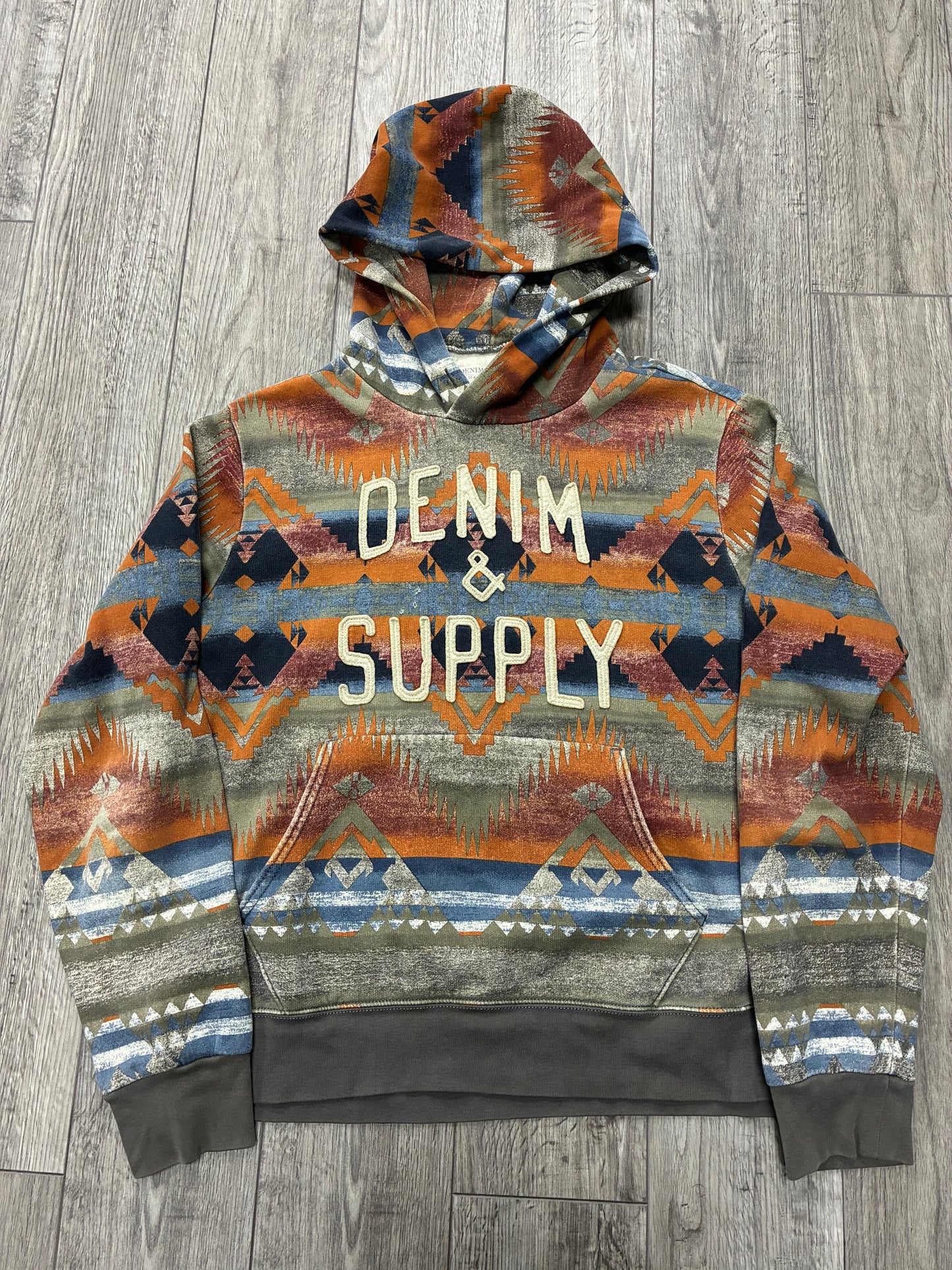 XL - Denim & Supply Ralph Lauren Aztec Pattern Hoodie