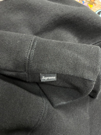 L - Supreme Box Logo Black Crewneck