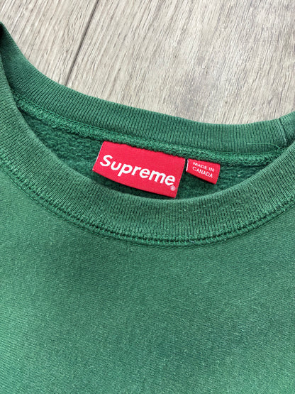 XL - Supreme Box Logo Dark Green Crewneck