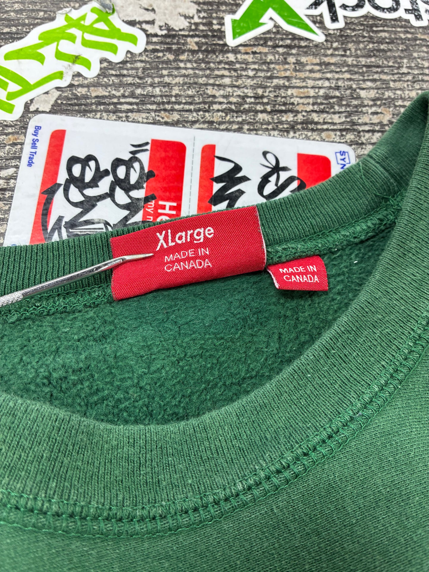 XL - Supreme Box Logo Dark Green Crewneck