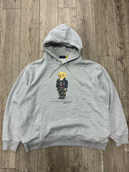 XXL - Polo Ralph Lauren Grey Bear Hoodie