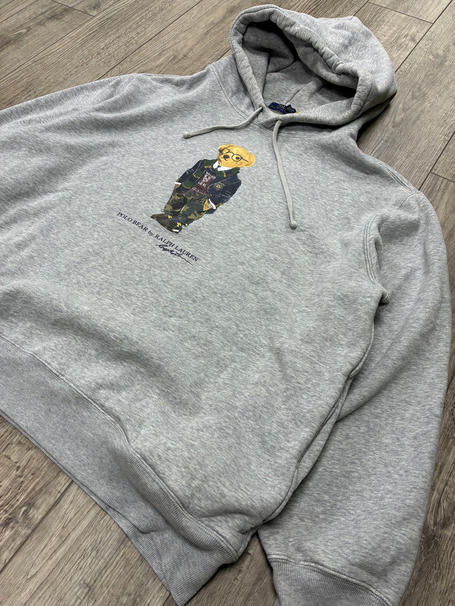 XXL - Polo Ralph Lauren Grey Bear Hoodie