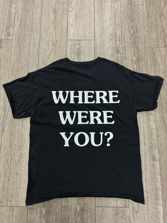 M - Travis Scott “Where were you” Astroworld Black T-Shirt