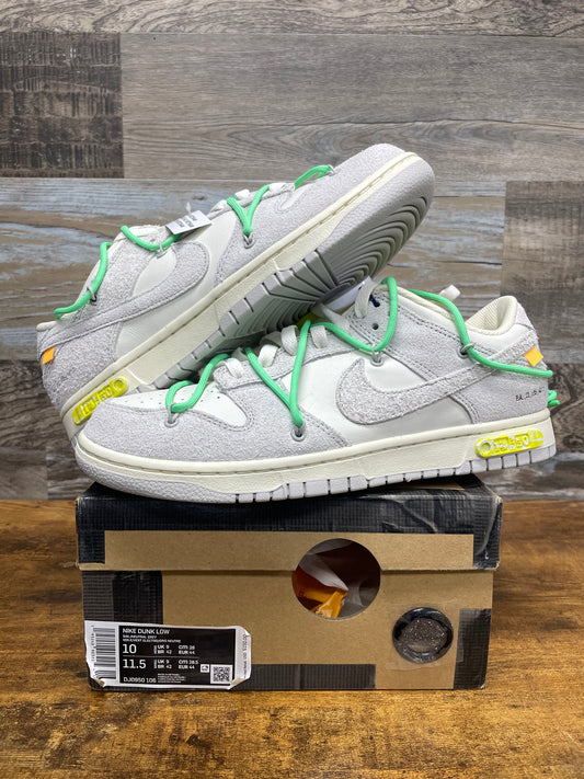 Nike Dunk Low Off White Lot 14 Size 10