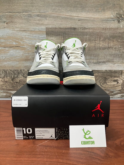 Jordan 3 Retro Chlorophyll Size 10