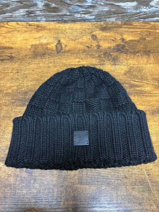 Louis Vuitton Cashmere Black Damier Beanie