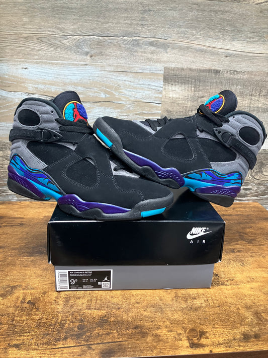 9.5-Air Jordan 8 Aqua