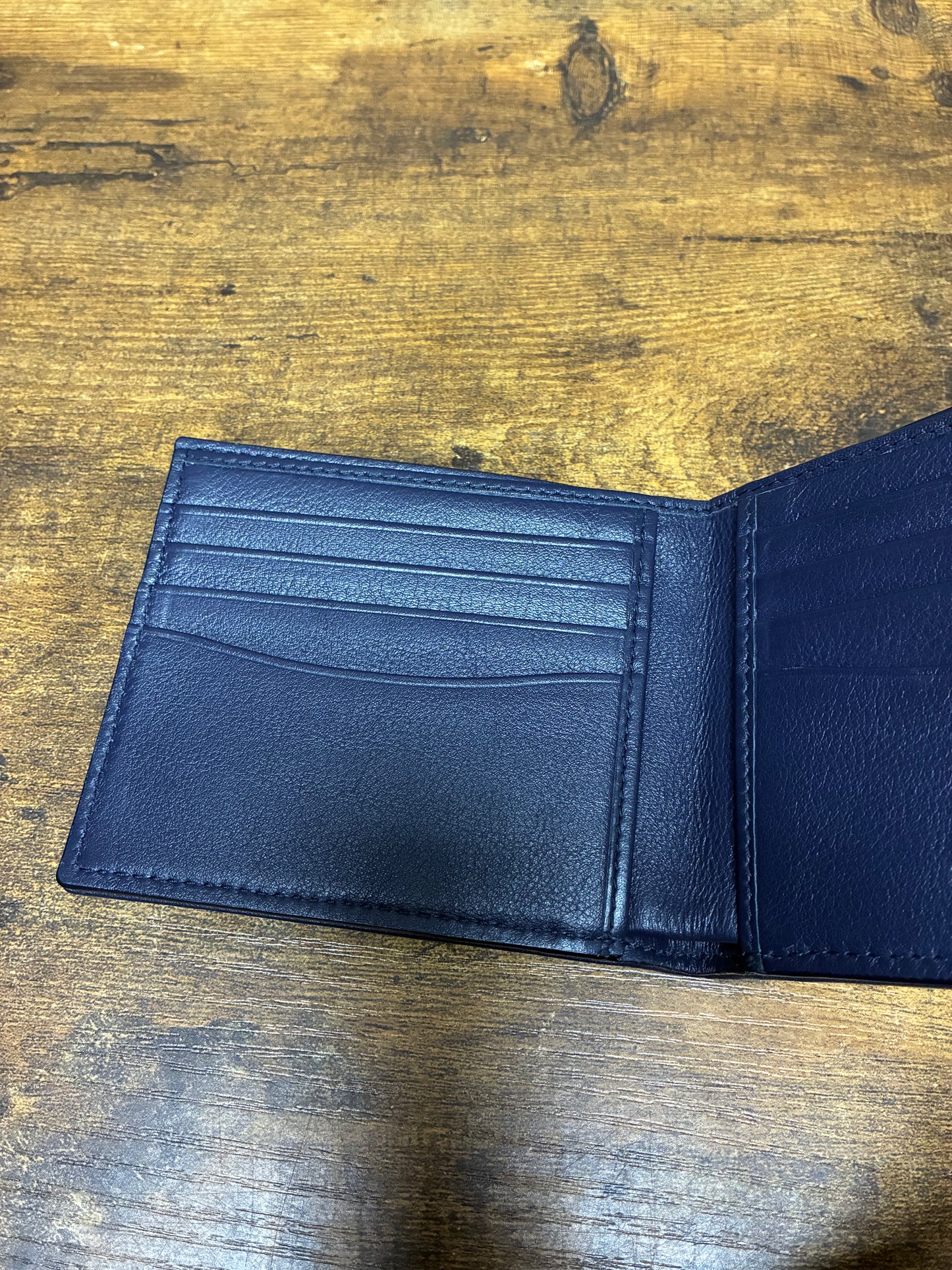 Ralph Lauren Purple Label Woven Bifold Leather Wallet