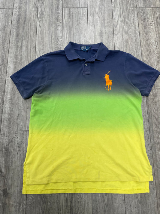 XL-Polo Ralph Lauren Green Fade Big Pony Shirt