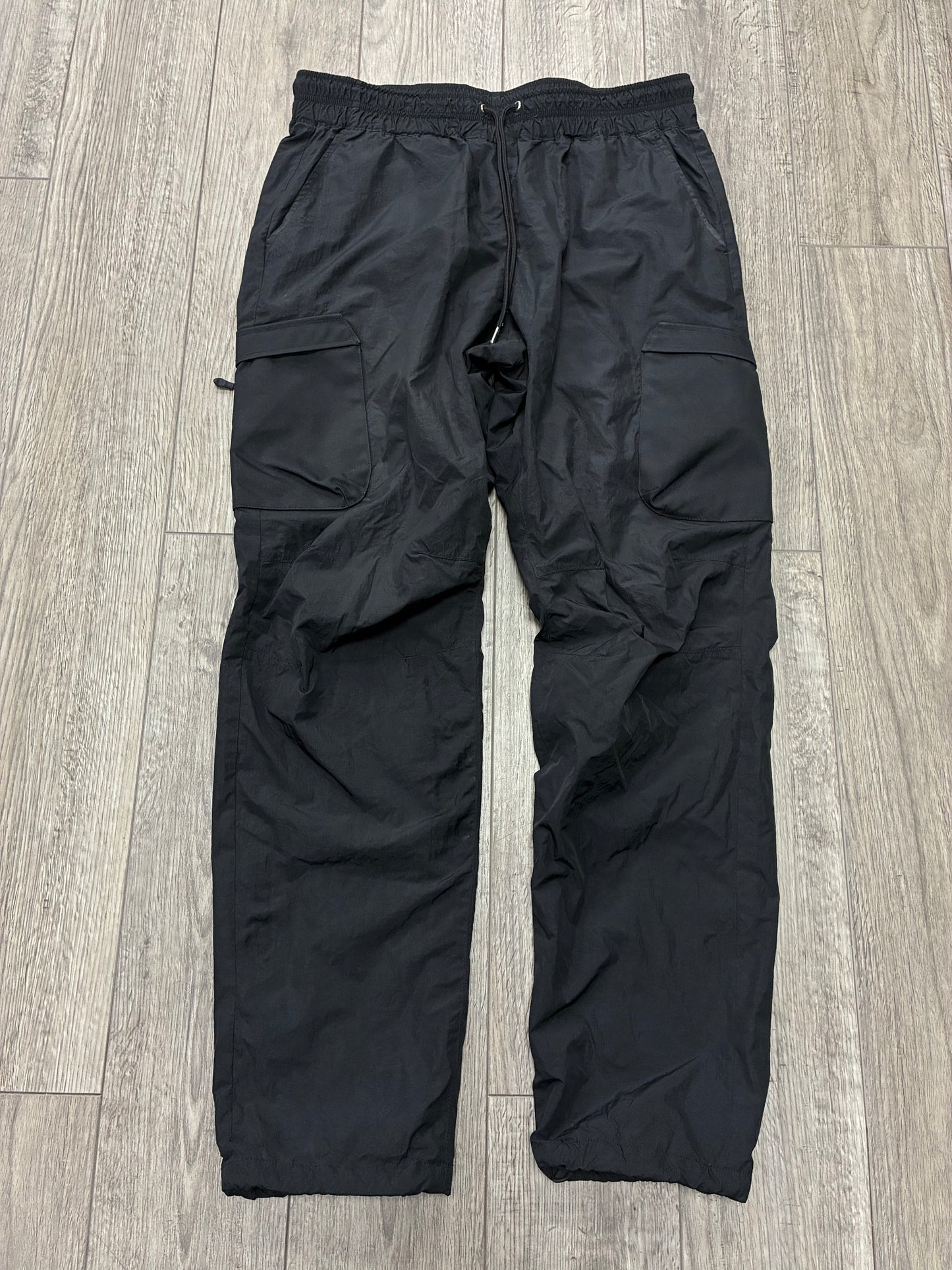 36 - John Elliott Black Nylon Cargo Pants