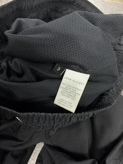 36 - John Elliott Black Nylon Cargo Pants
