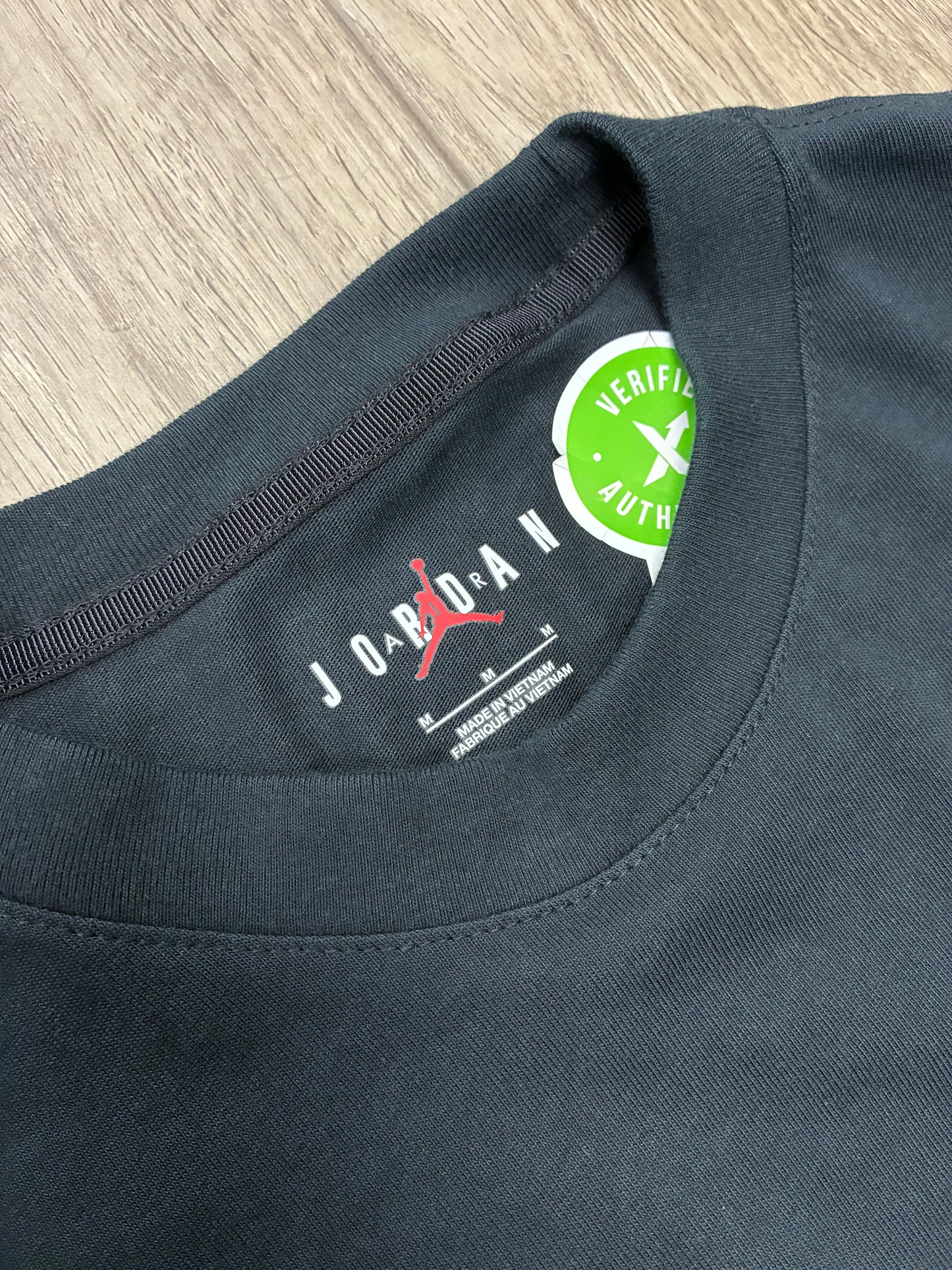 M - Air Jordan Off-White Black T-Shirt