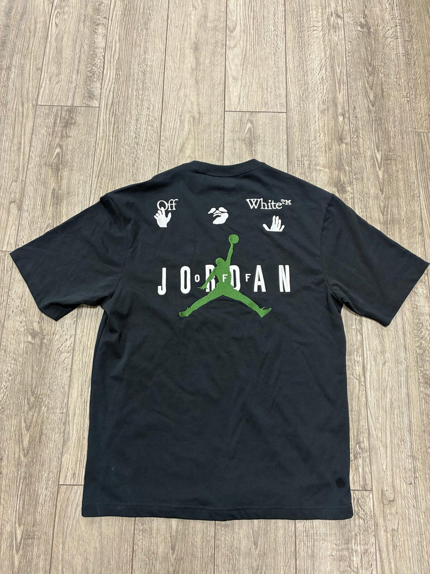M - Air Jordan Off-White Black T-Shirt