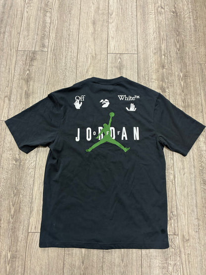 M - Air Jordan Off-White Black T-Shirt