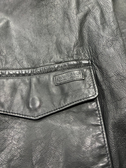 L - Polo Leather Bomber Jacket