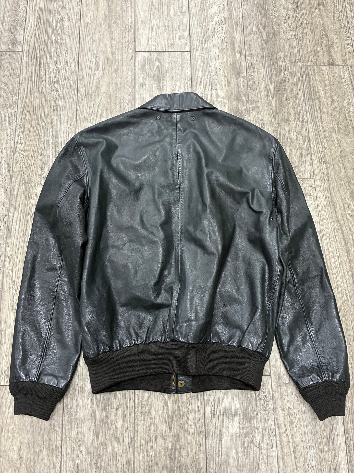 L - Polo Leather Bomber Jacket