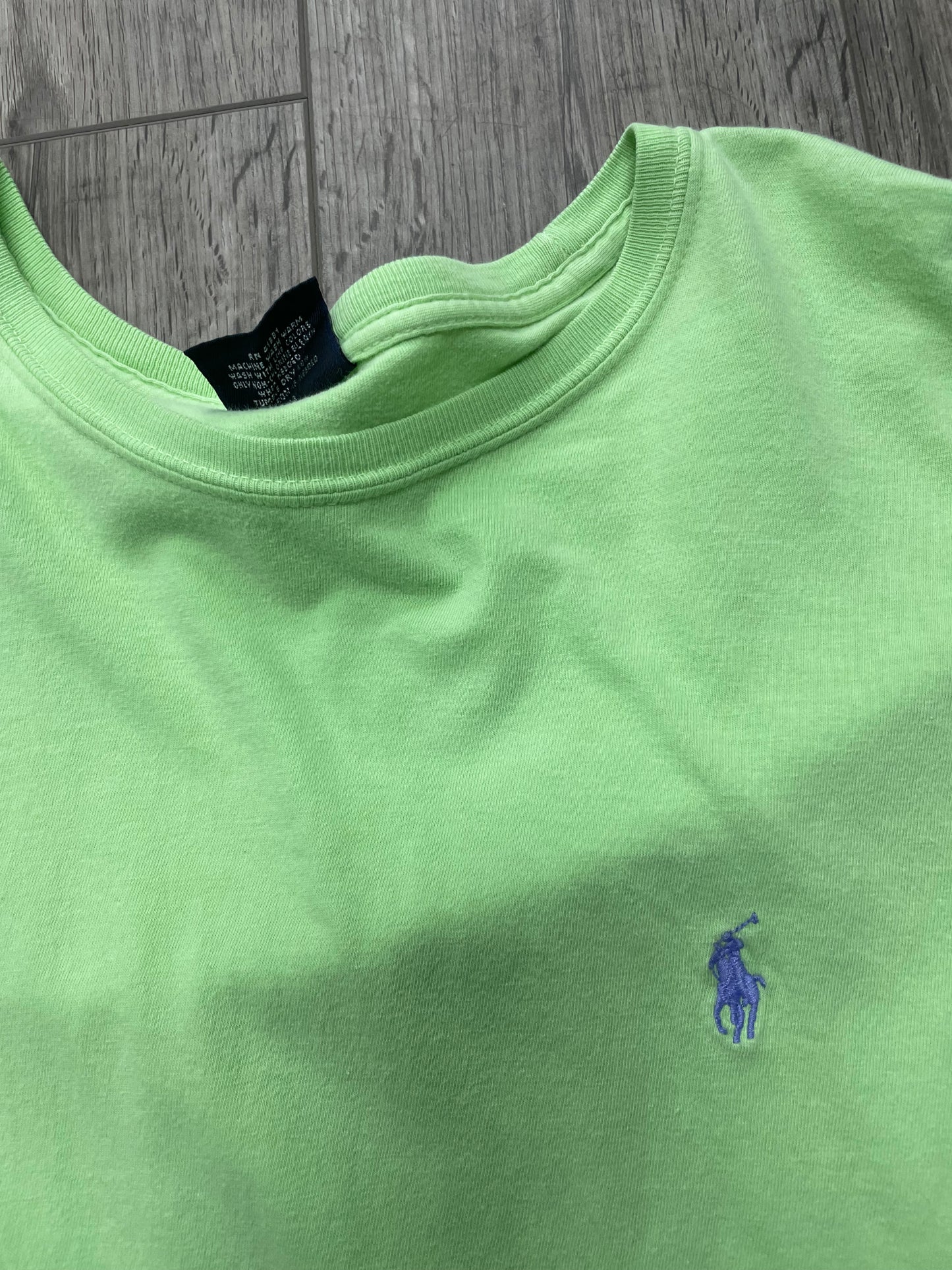 Vintage Polo Lime Green Tee Size XXL