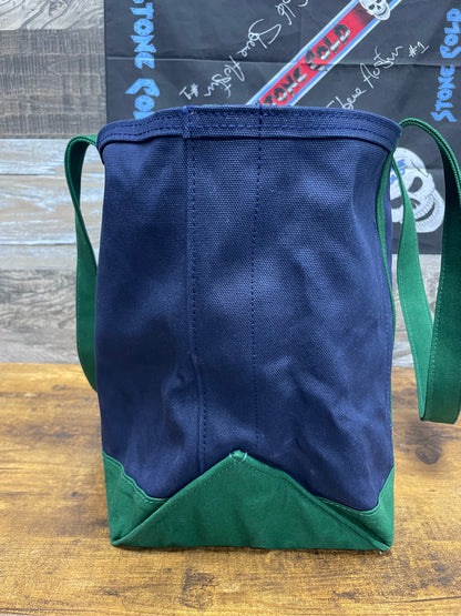 OS-Polo Ralph Lauren Logo Embroidered Canvas Tote Bag Forest Green
