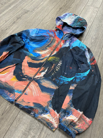 48 - Alexander McQueen Brush Strokes Zip Up Jacket