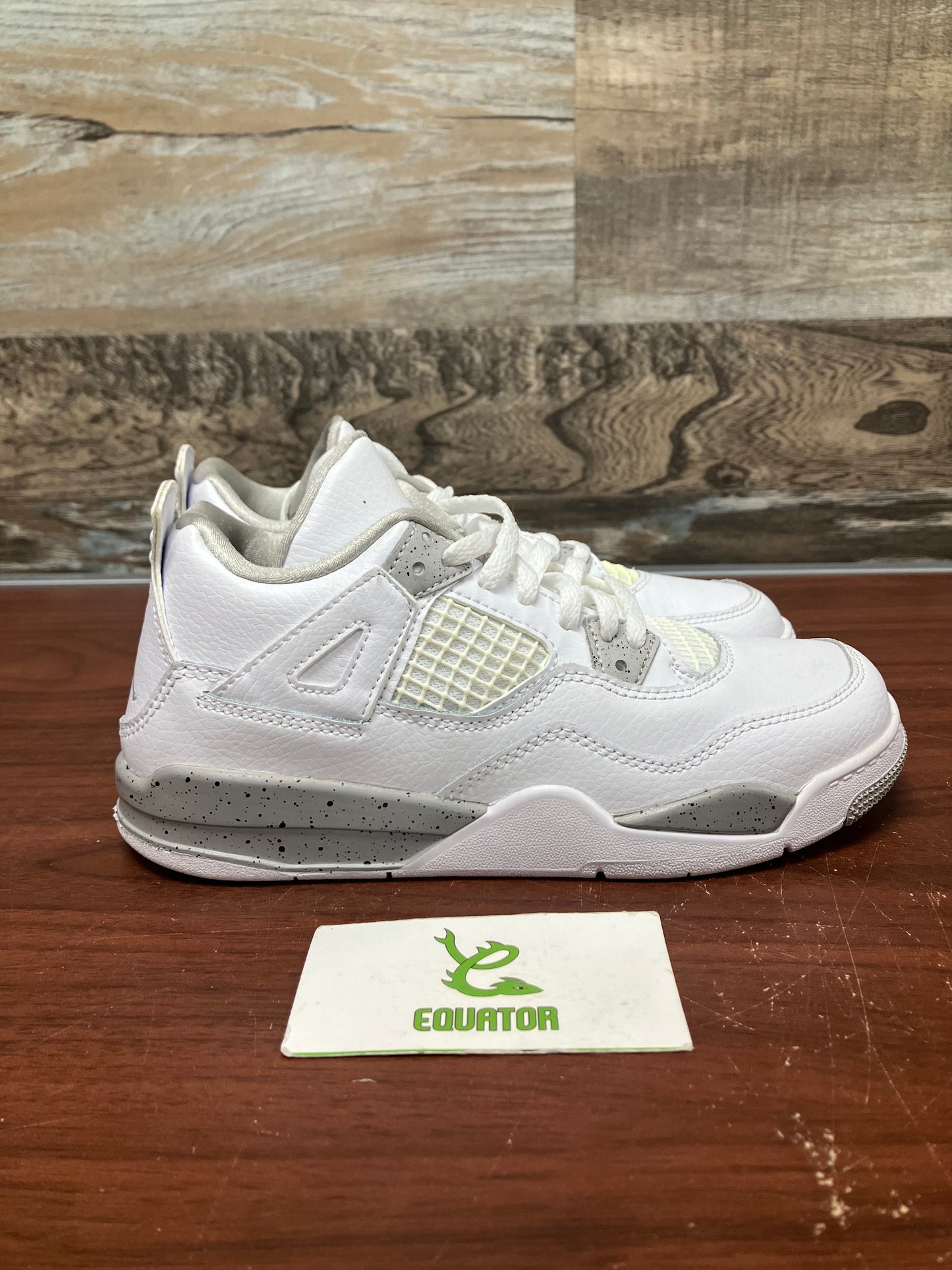 Jordan 4 Retro White Oreo PS Size 3Y