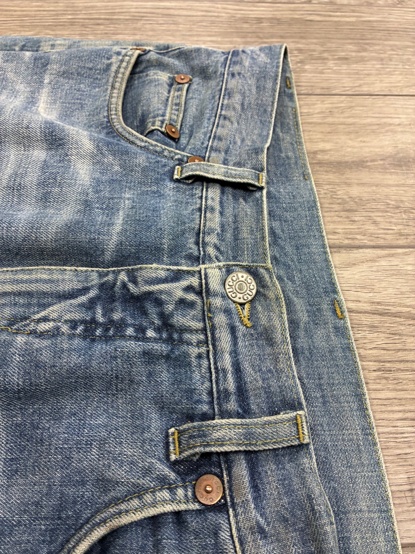 34 - Gucci Light Wash Boot Cut Jeans