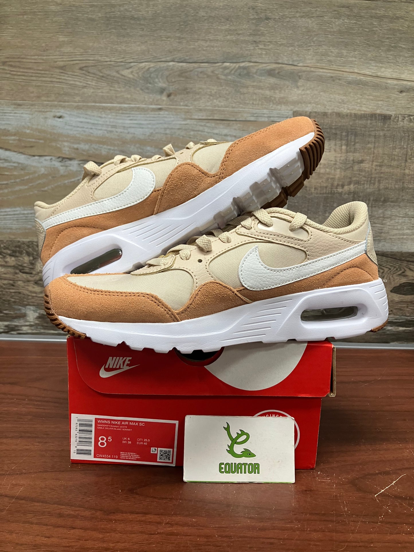 Nike Air Max SC Sanddrift Amber Brown Size 8.5W/7M