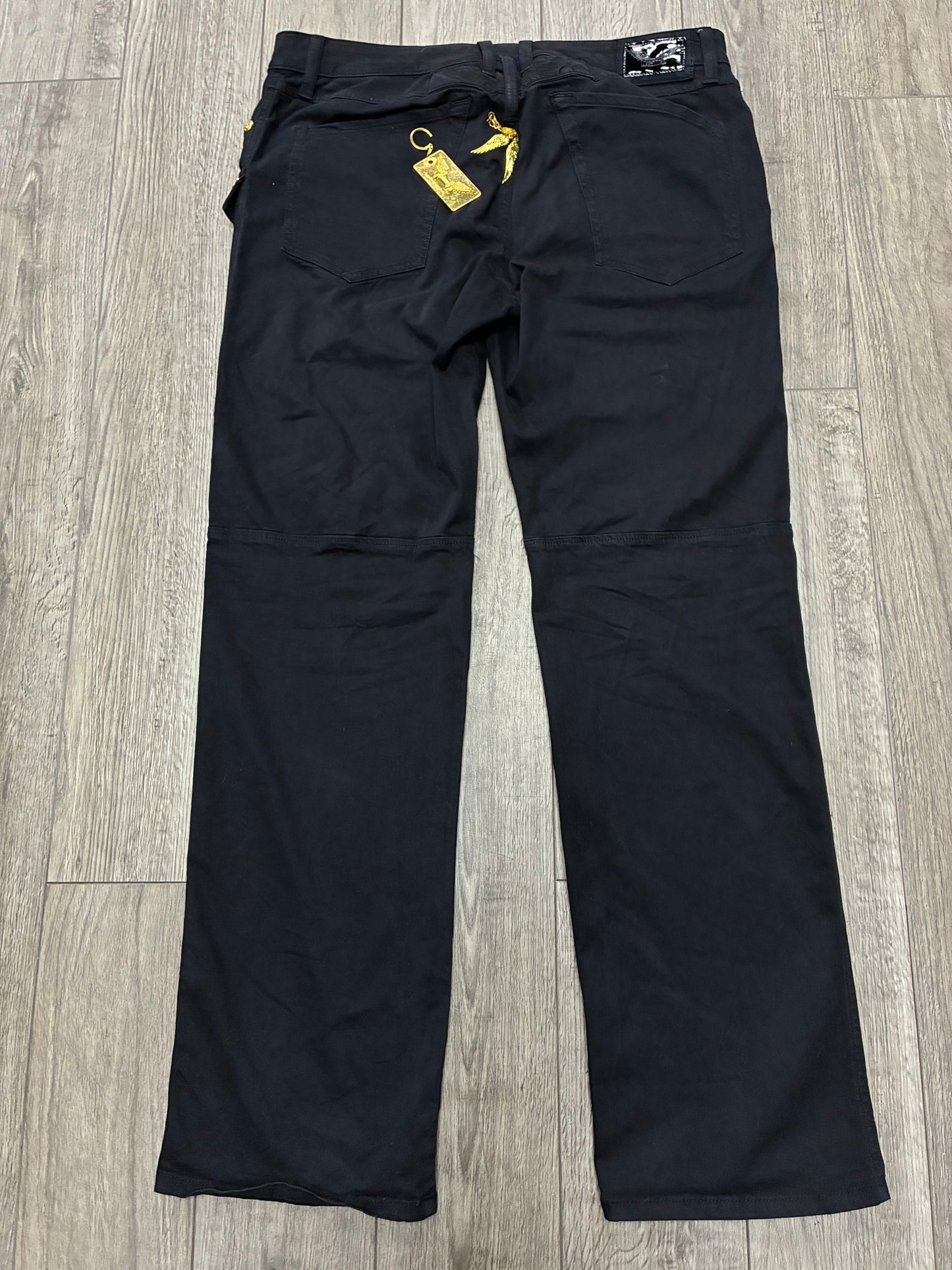 36 - Robin’s Jeans Black Cargo Crystal Embellished Jeans