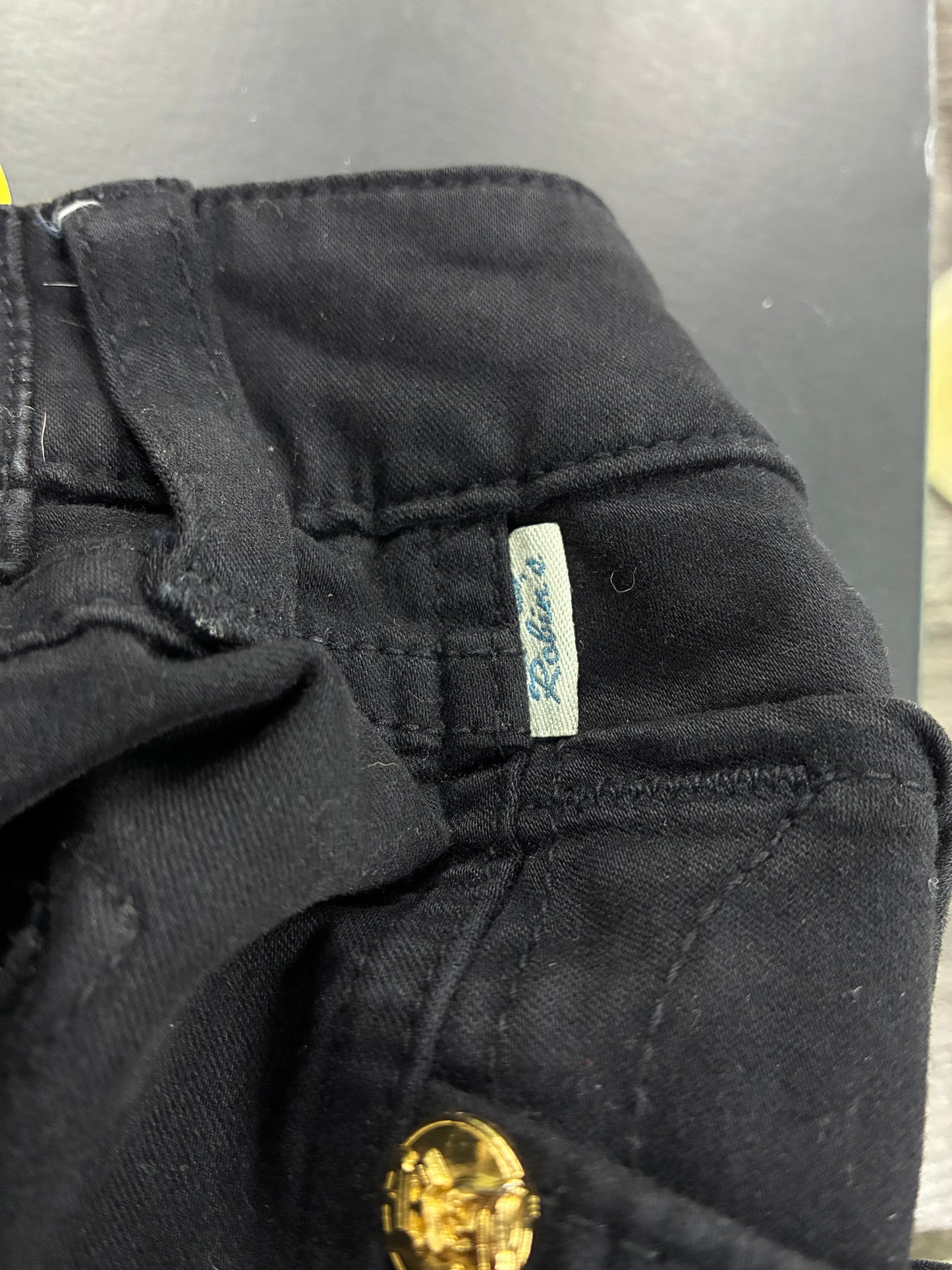 36 - Robin’s Jeans Black Cargo Crystal Embellished Jeans