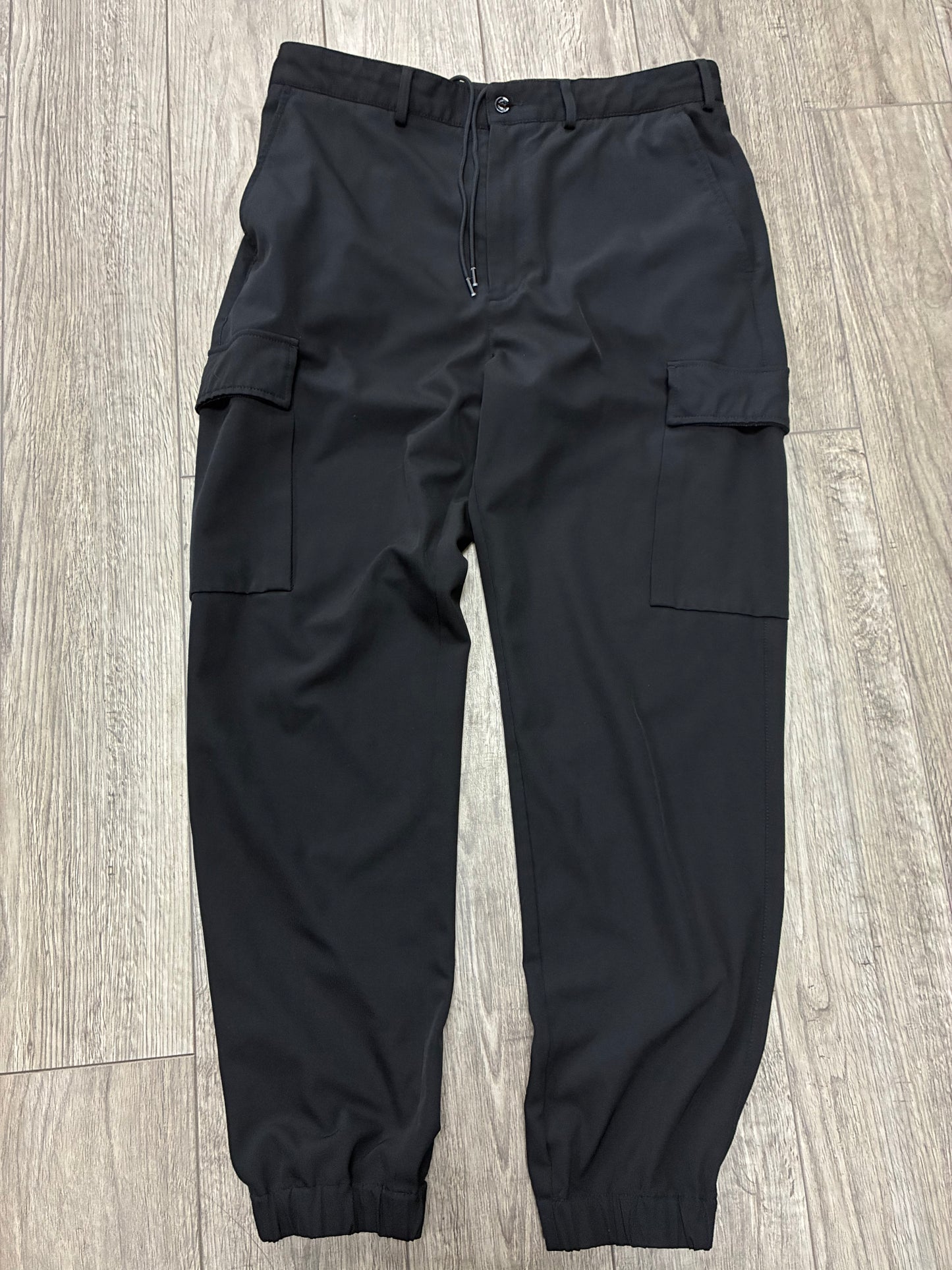 32 - Moncler Black Cargo Jogger Pants