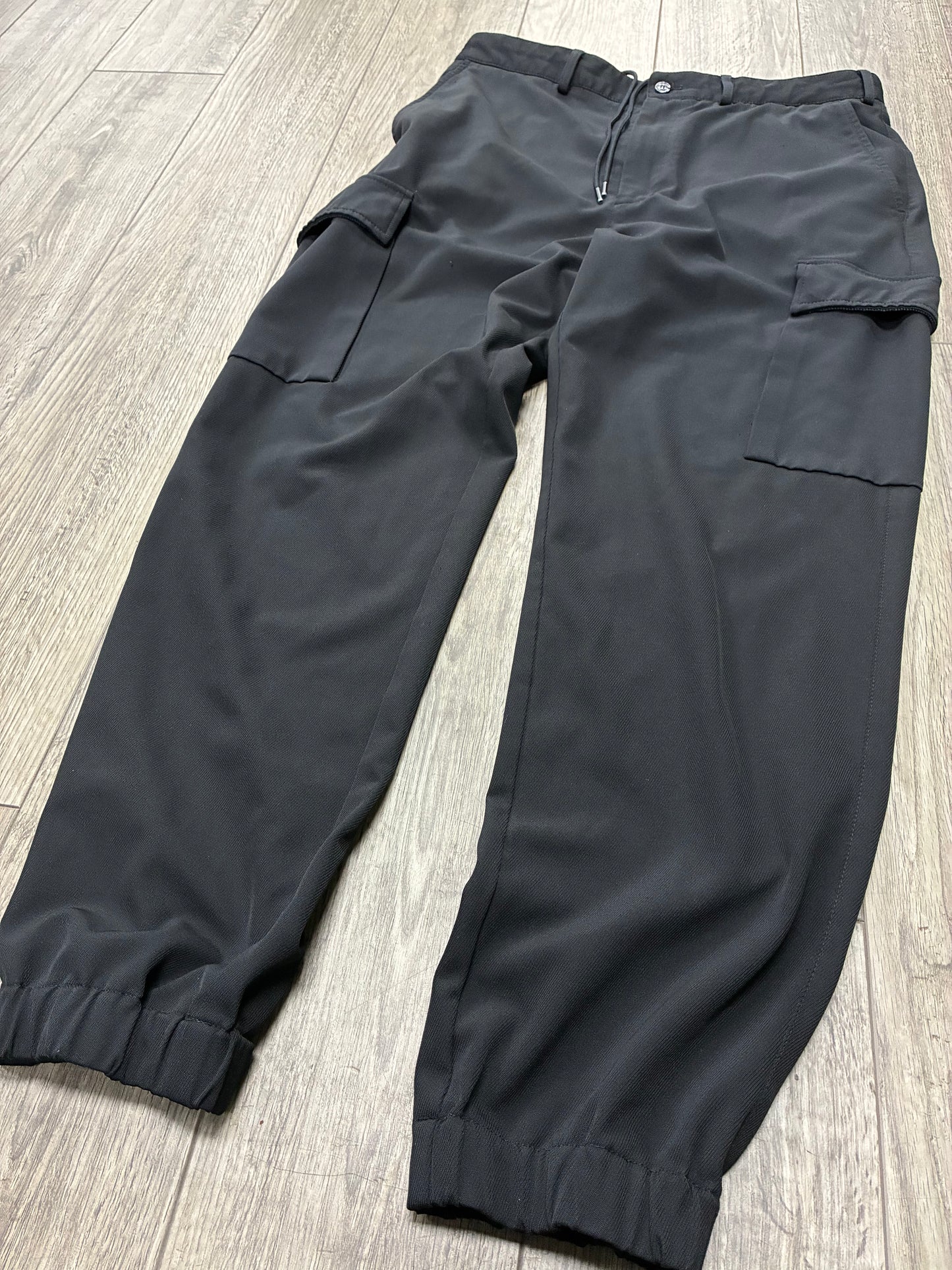 32 - Moncler Black Cargo Jogger Pants
