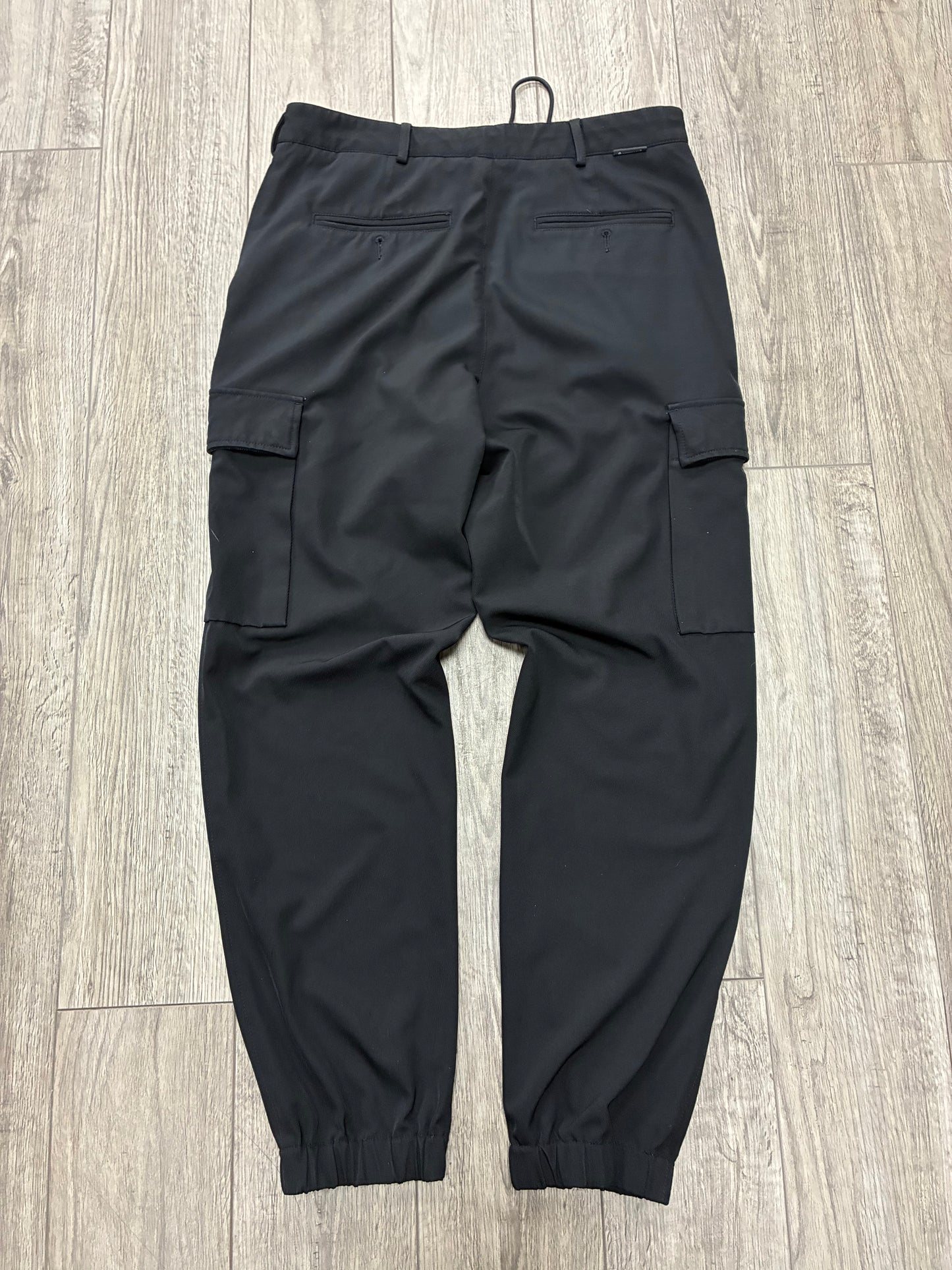 32 - Moncler Black Cargo Jogger Pants