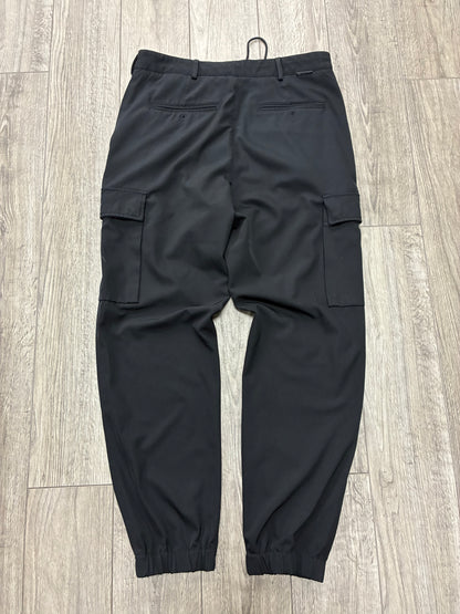 32 - Moncler Black Cargo Jogger Pants