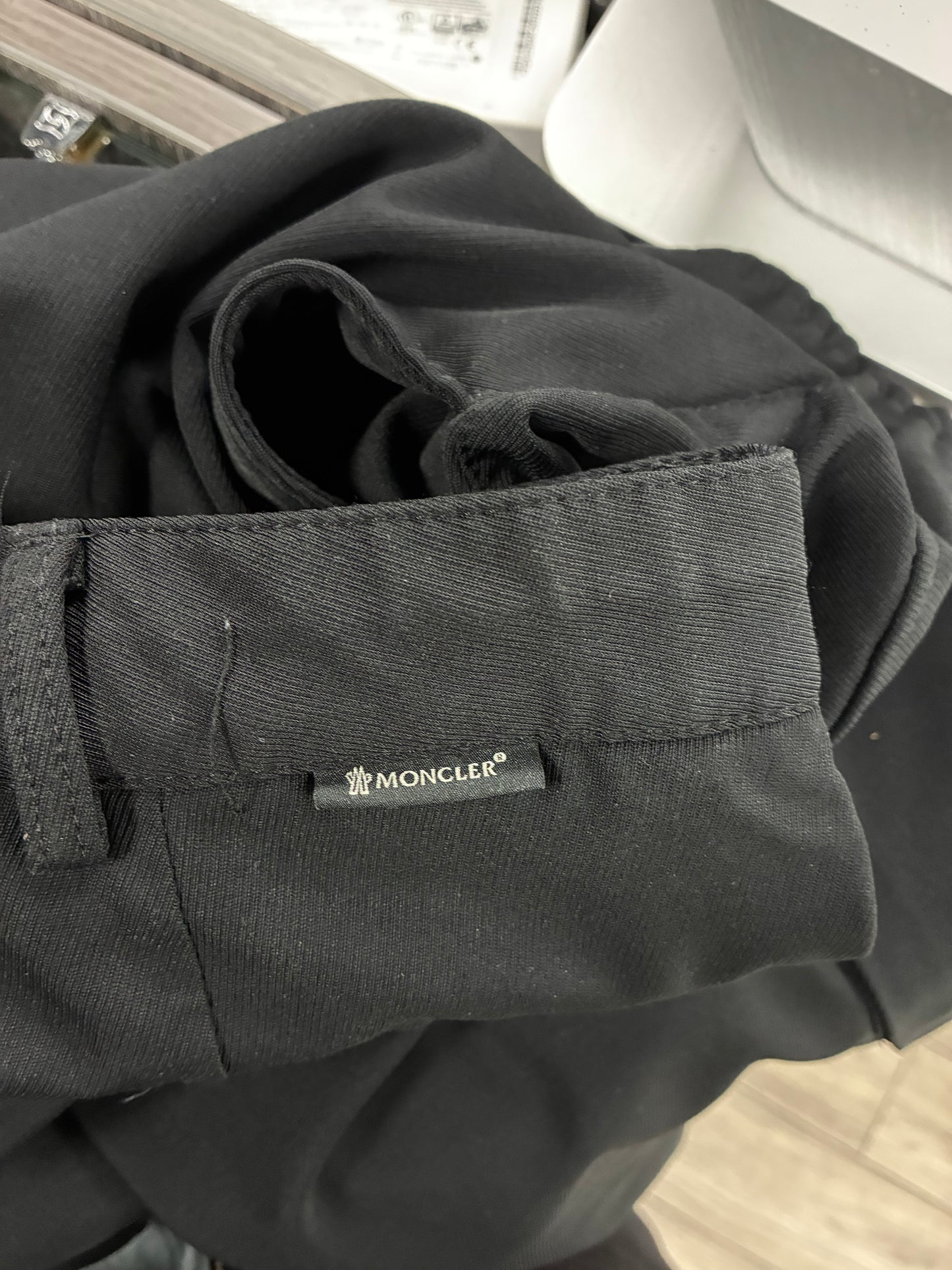 32 - Moncler Black Cargo Jogger Pants