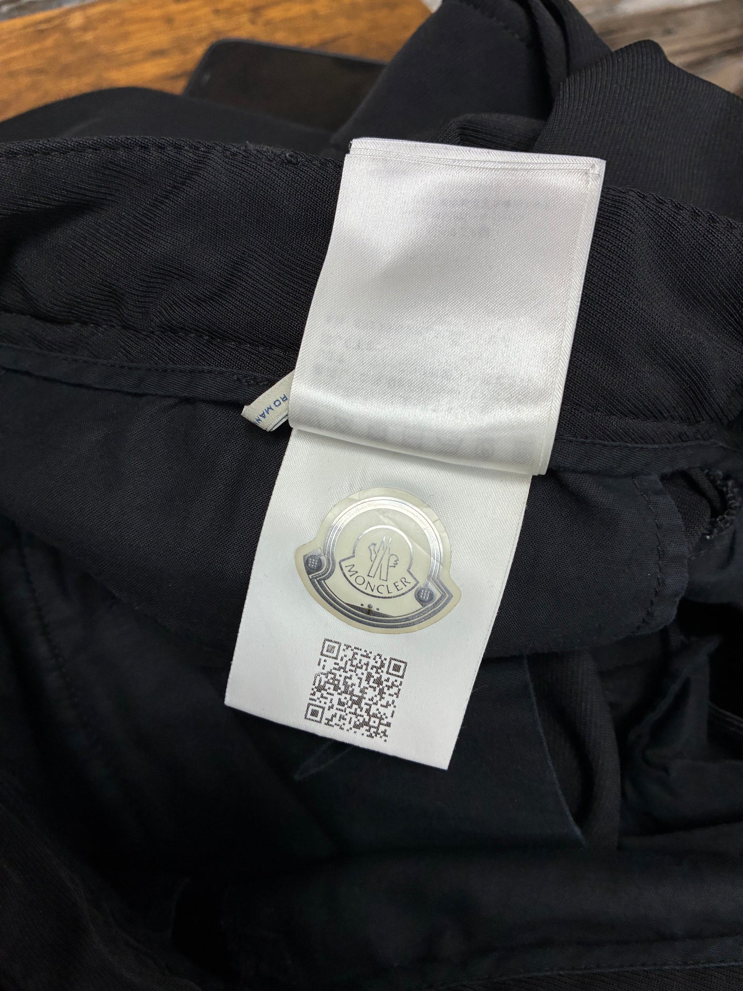 32 - Moncler Black Cargo Jogger Pants