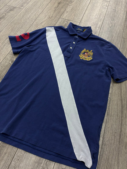 M - Polo Ralph Lauren Equestrian Crest Banner Stripe Shirt