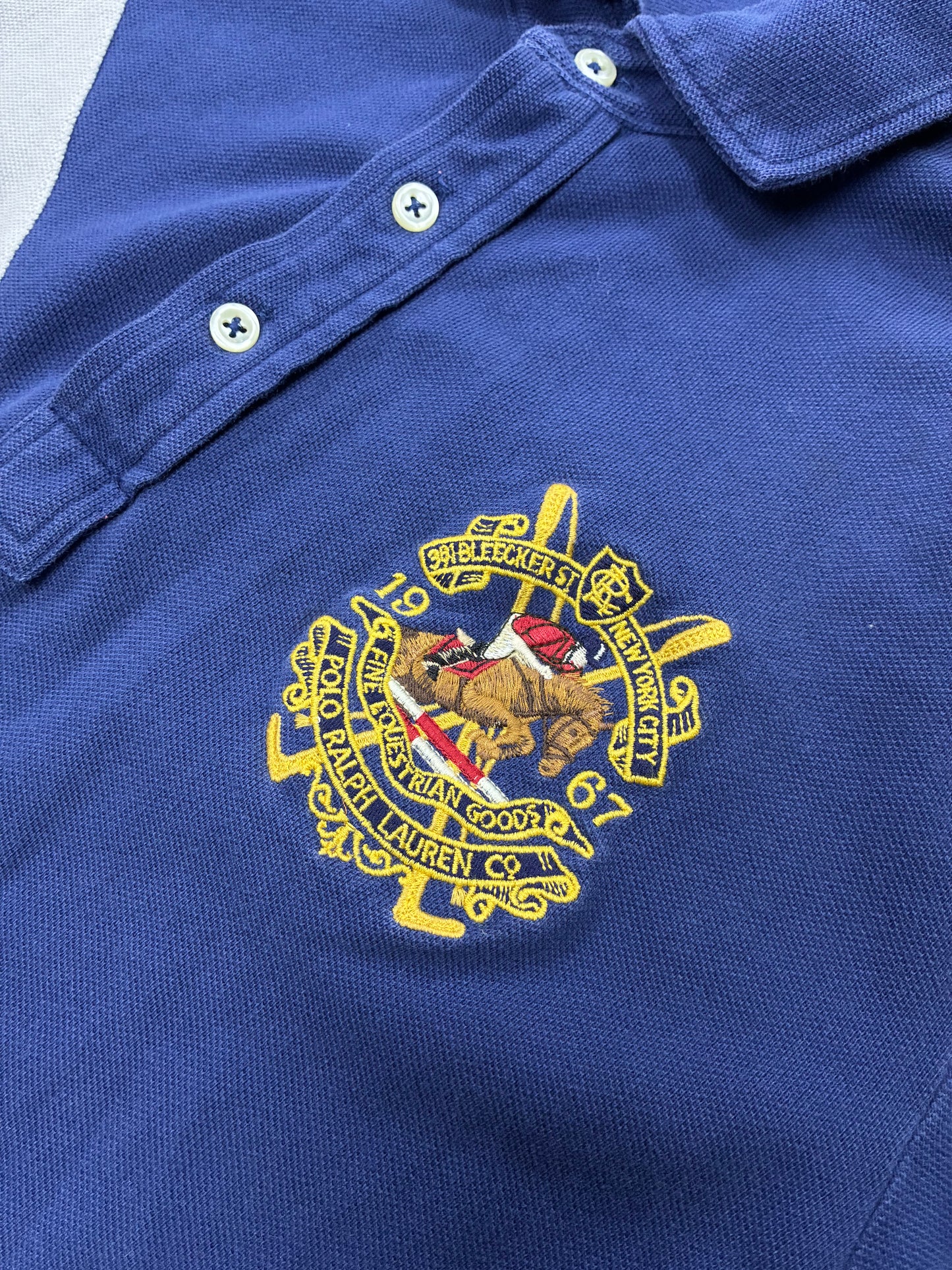 M - Polo Ralph Lauren Equestrian Crest Banner Stripe Shirt