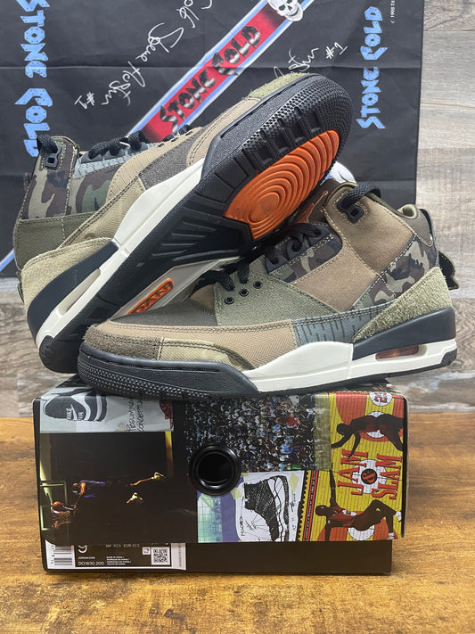 9-Jordan 3 Retro Patchwork Camo
