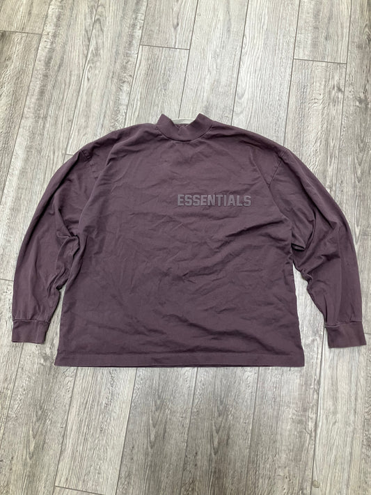 M-Fear Of God Essentials Long sleeve Plum